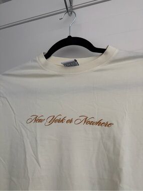 New York or Nowhere Butter Yellow Graphic Tee